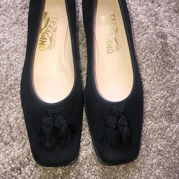 Salvatore Ferragamo Suede, Tasseled Shoes - Picture 11 of 11